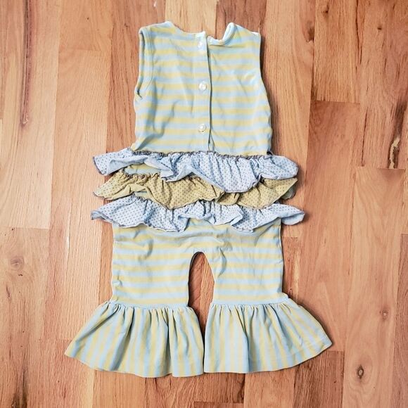 Mustard Pie Apple Blossom Longall Romper - Picture 6 of 6
